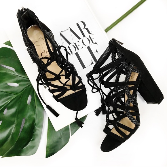 Jessica Simpson Shoes - Jessica Simpson lace up black heels